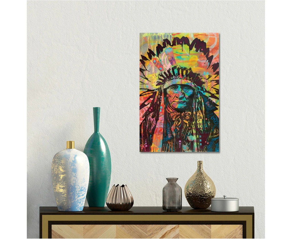 ICANVAS "NATIVE AMERICAN II" BY DEAN RUSSO CANVAS PRINT