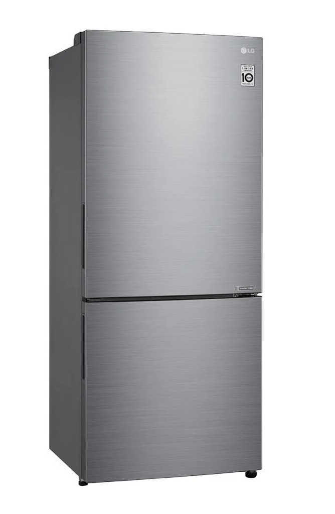 LG GB-455PL 420L Bottom Mount Fridge (Stainless Steel)