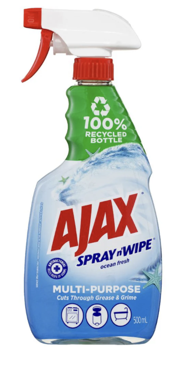 AJAX SPRAY N' WIPE MULTI-PURPOSE OCEAN FRESH TRIGGER 500ML