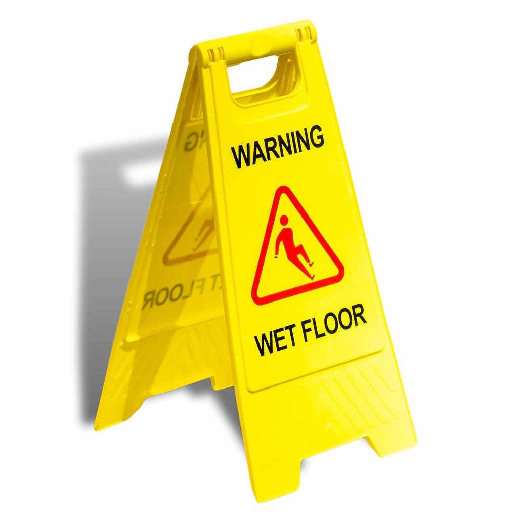 CAUTION SIGN "WET FLOOR" YELLOW