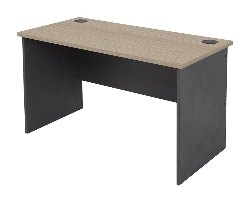 RAPID WORKER OPEN DESK 1200 X 600MM OAK/IRONSTONE